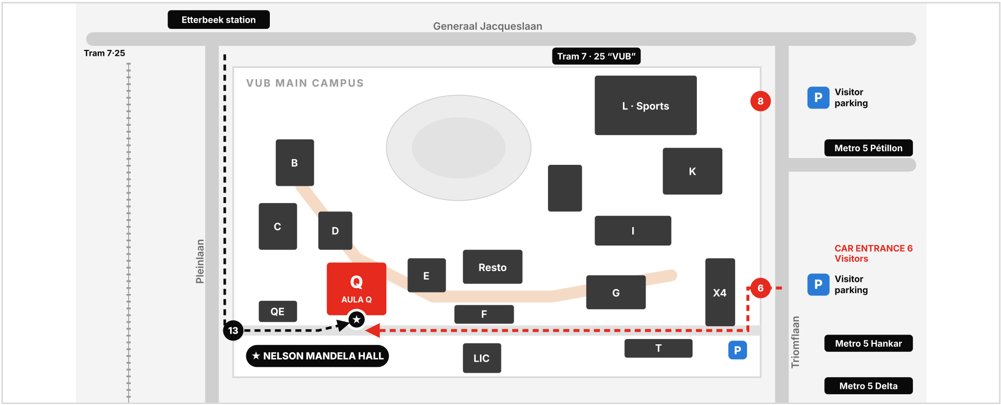 TEDxVUB access map